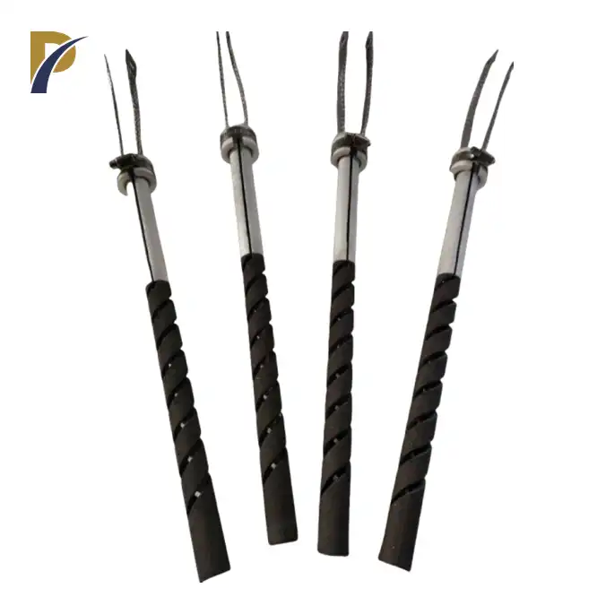 Double thread silicon carbon rod