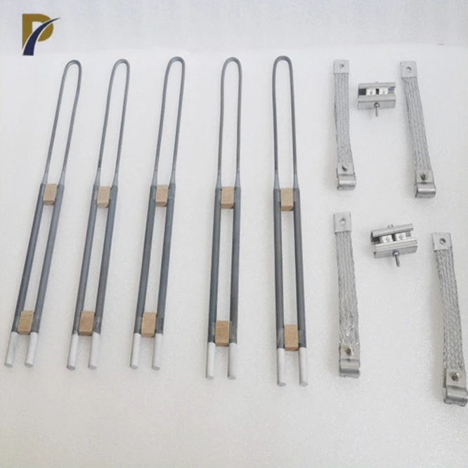 MoSi2 heating rod with clamp MoSi2 heating rod with clamp