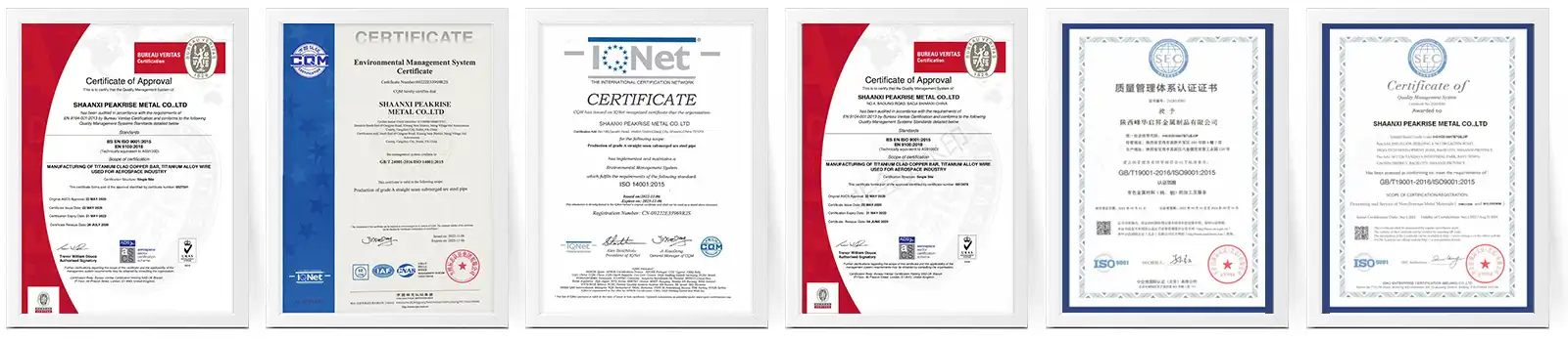 certificates