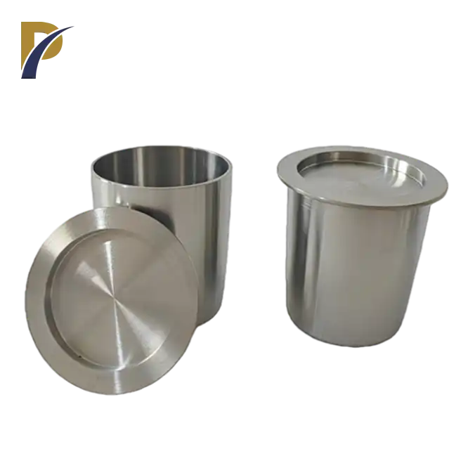 zirconium crucible with lid zirconium crucible with lid