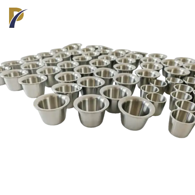 zirconium 702 crucible with flanged zirconium 702 crucible with flanged